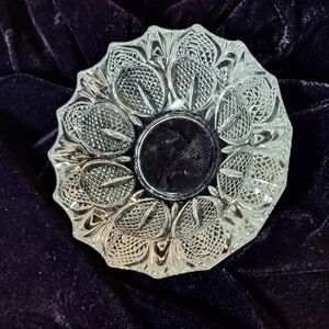 Intricate Clear Glass Plate